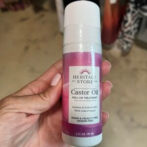 Heritage Store Castor Oil Roll-On Treatment 3oz New